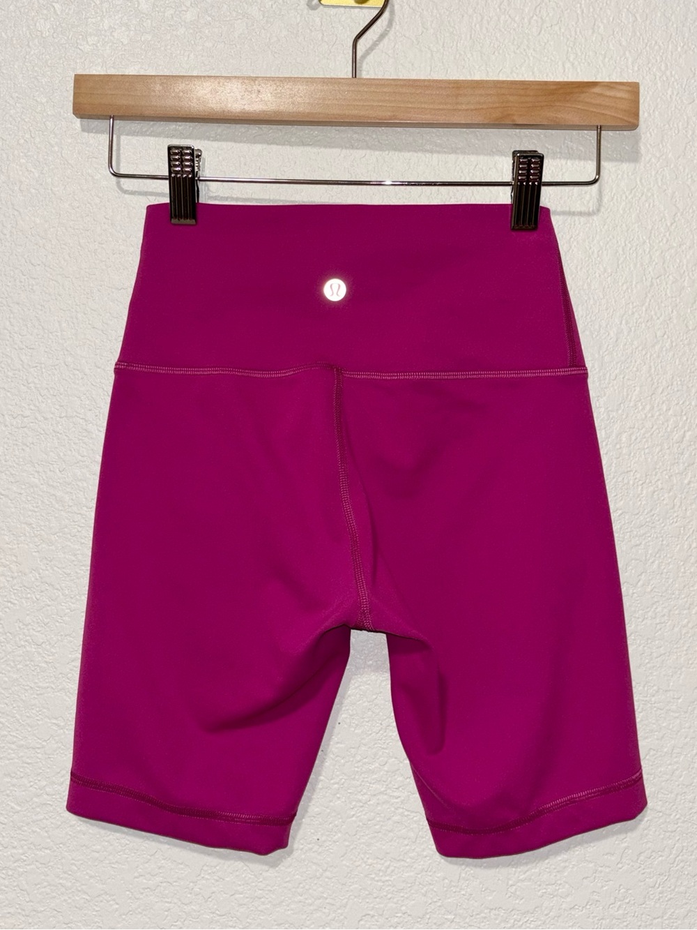 Lululemon Pink High Rise Pocket Biker Shorts Size 4